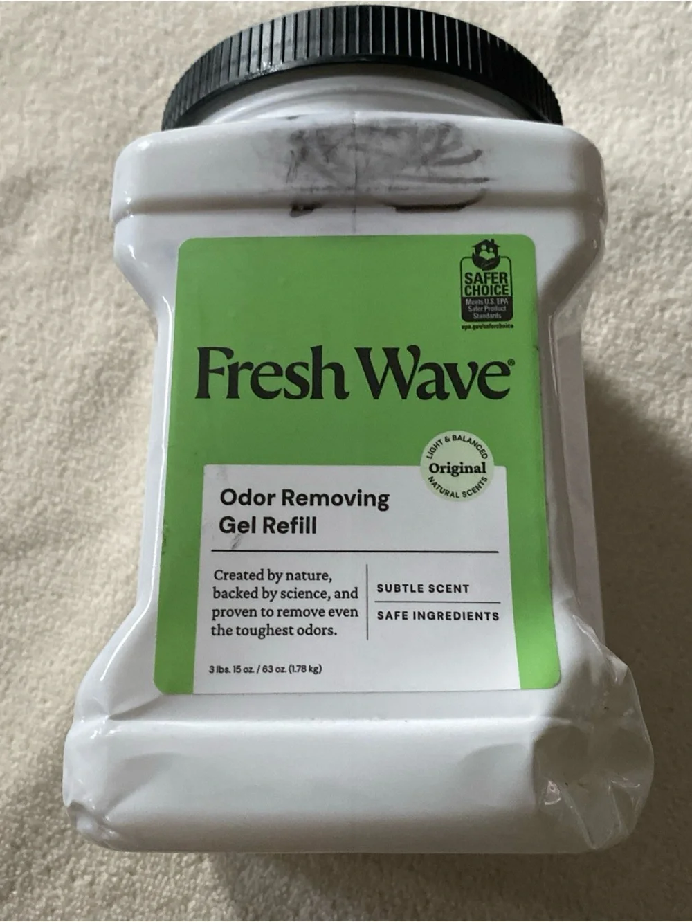 Original Odor Removing Gel Refill - White with Green Label